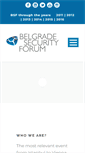 Mobile Screenshot of belgradeforum.org